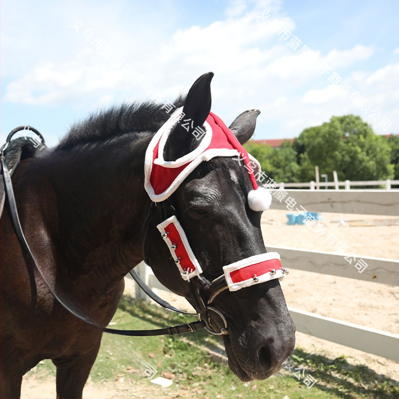 Σετ καπέλο Άγιου Βασίλη για άλογο με μαλλί και κάλυμμα κεφαλής - (Αριθμός προϊόντος: X6; Αντικείμενο: Άλογο; Προέλευση: Zhejiang; Διασυνοριακή εξαγωγή αποκλειστικά: Ναι; Εισαγωγή: Όχι)