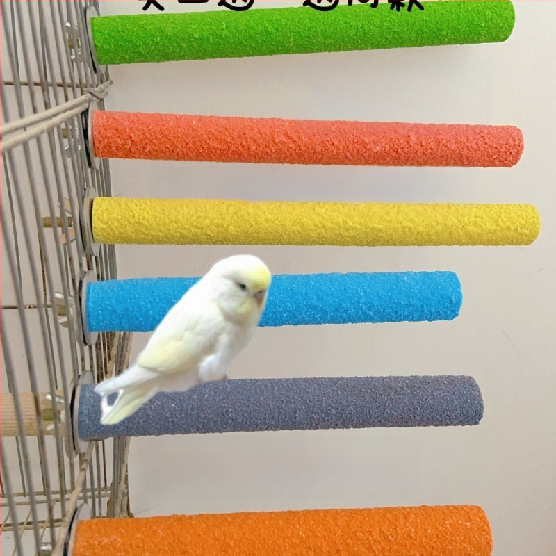 Παιχνίδι παπαγάλου για τρίψιμο νυχιών και ράμφους, με άμμο και κάθετη βάση, μοντέλο #7