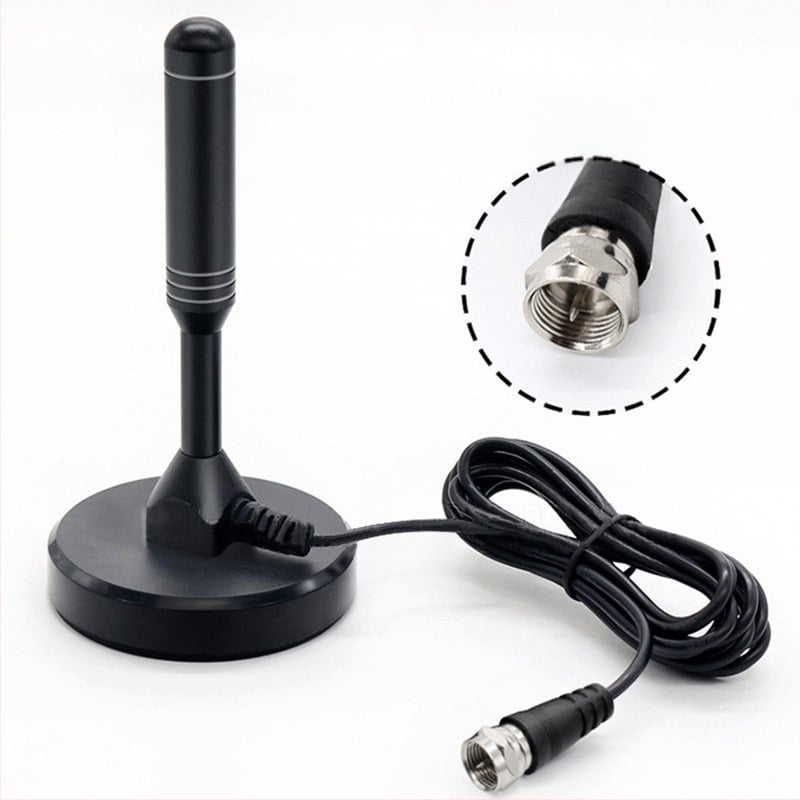 chauwei Παθητική ψηφιακή κεραία τηλεόρασης με βεντούζα για οικία και αυτοκίνητο, HDTV DTMB DVB-T ISDB, F-type αρσενικός συνδετήρας