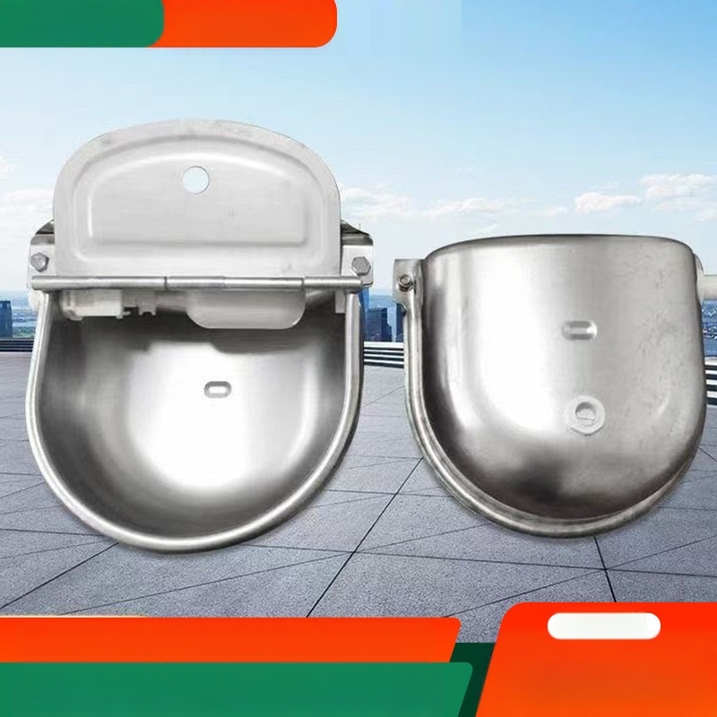 Автоматична чаша за вода от неръждаема стомана за говеда и коне с плаваща топка (304 неръждаема стомана)