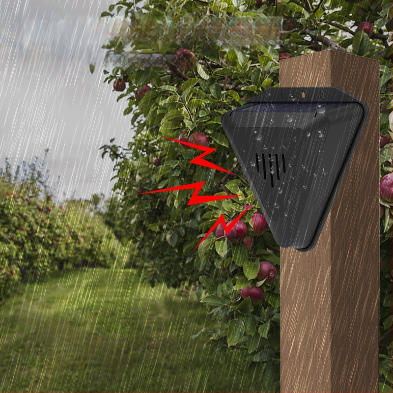 Устройство за отблъскване на птици, стенен монтаж, безжичен, модел N911Q, за езера, градини и оризища