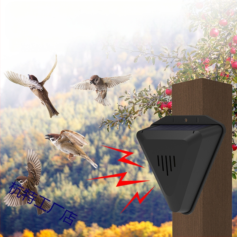 Устройство за отблъскване на птици, стенен монтаж, безжичен, модел N911Q, за езера, градини и оризища