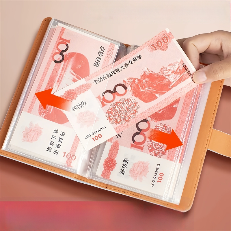 Pinigų taupymo organizatorius – PU oda, PVC įdėklas, atsparus vandeniui, universalus, miesto minimalistinis stilius, kasdieniam naudojimui