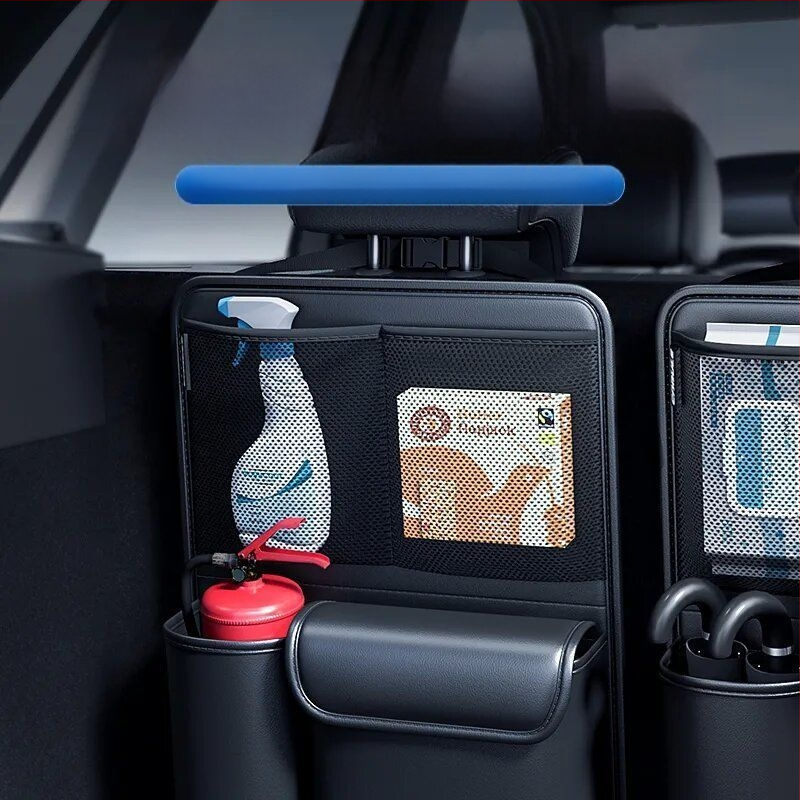 Δερμάτινος οργανωτής αποθήκευσης πορτ-μπαγκάζ αυτοκινήτου, φορητός, 0–5 L χωρητικότητα, σφραγισμένος, για SUV