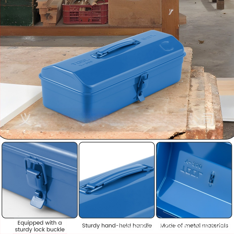 Meiyi метална кутия за инструменти, преносима за работилница, с дръжка и много отделения за инструменти