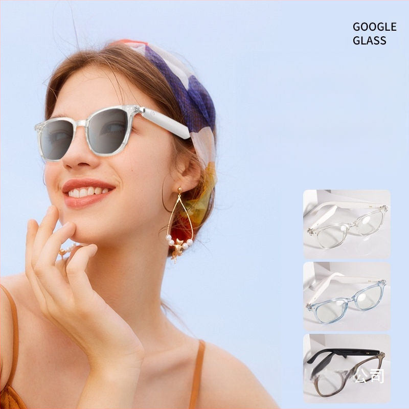 GS07 Ochelari inteligenți cu căști Wireless – design open-ear, apeluri Bluetooth, control tactil, compatibile Android și iOS, baterie 55mAh+55mAh