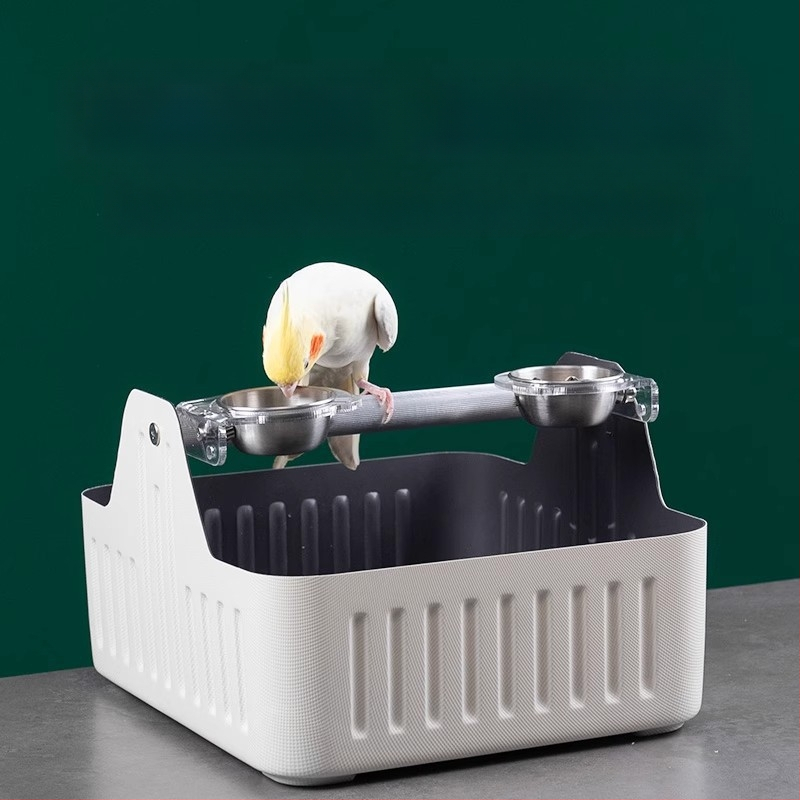 Papagal - coș de toaletă de antrenament pentru birou (WP01) - Adult, Corp mediu, Pasăre