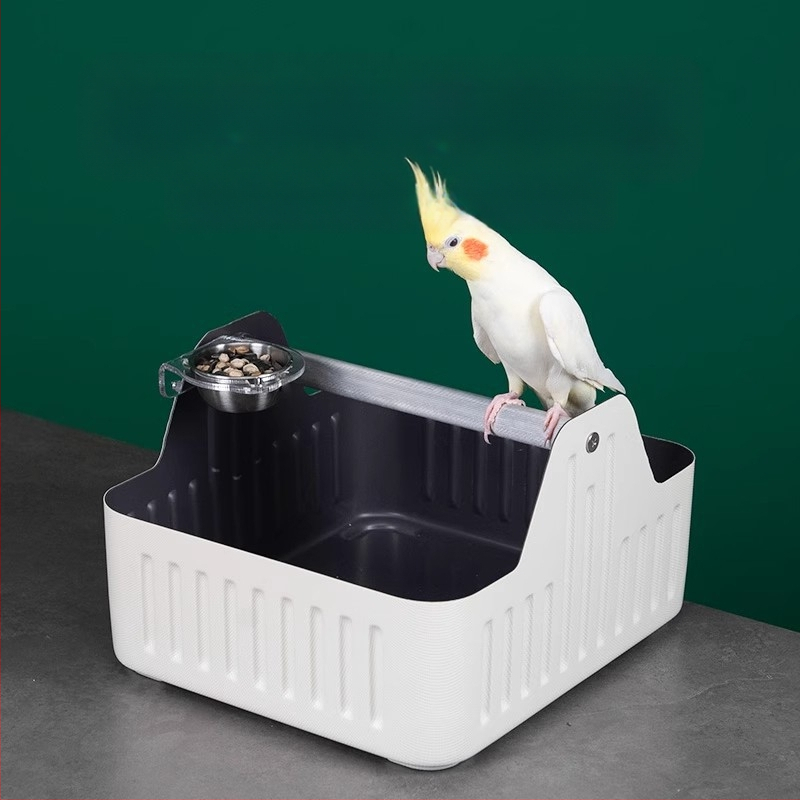 Papagal - coș de toaletă de antrenament pentru birou (WP01) - Adult, Corp mediu, Pasăre