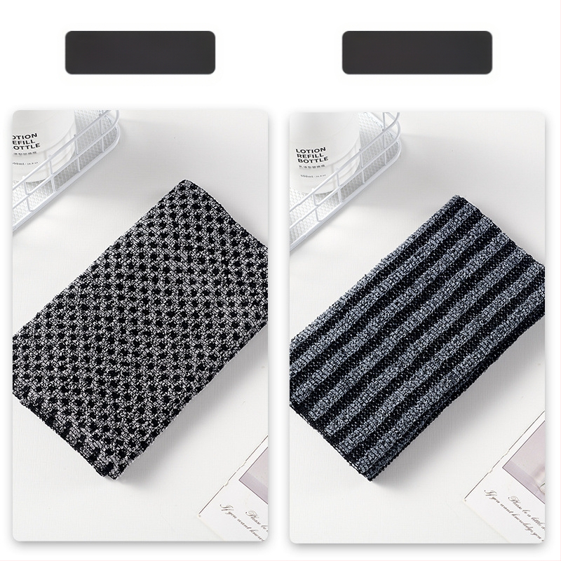 Кърпа за гръб със сребърни йони, антибактериална, абсорбираща, двустранна, дълга лента, rayon