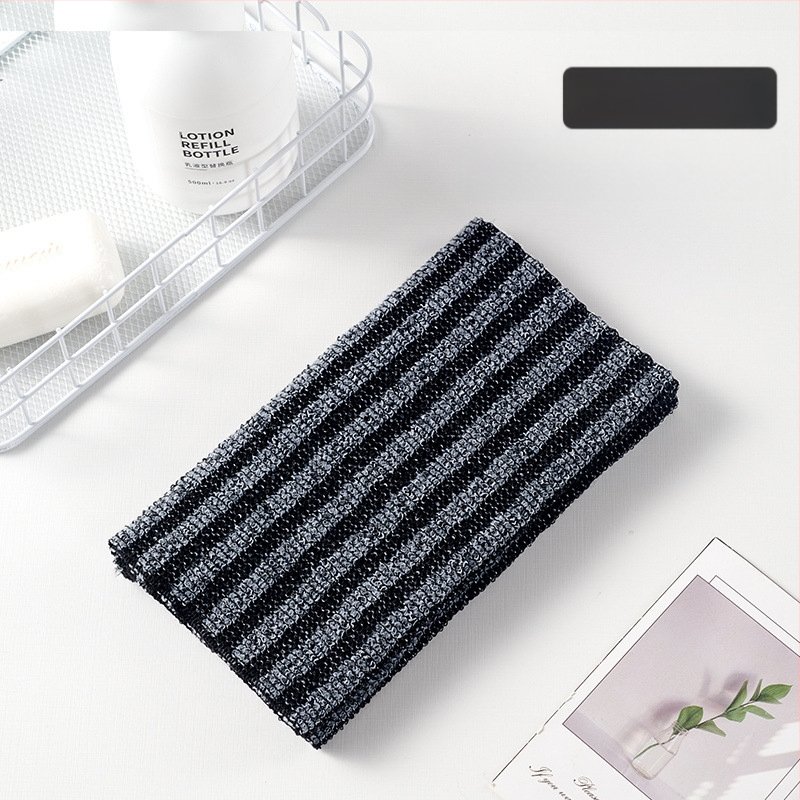 Кърпа за гръб със сребърни йони, антибактериална, абсорбираща, двустранна, дълга лента, rayon