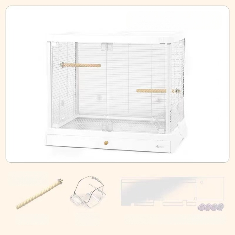 Cușcă pentru papagali – transparentă; Material: Alt; Origine: Alt; Importat: Nu.