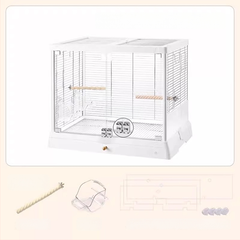 Cușcă pentru papagali – transparentă; Material: Alt; Origine: Alt; Importat: Nu.