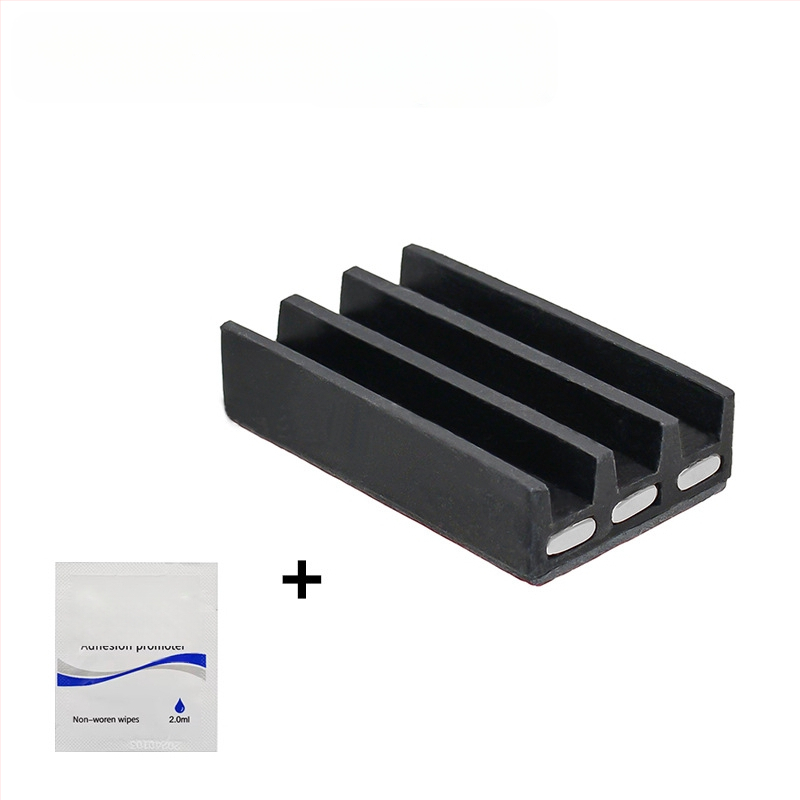 Bitų laikiklis varžtams su lipiniu montavimu ir magnetine funkcija, 3 skylėmis bitų saugojimo juosta, anglies plienas