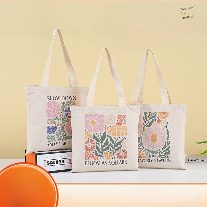 Τσάντα Tote από καμβά με ψηφιακή εκτύπωση και λογότυπο, καμβά 12oz, σε απόθεμα και προσαρμογή