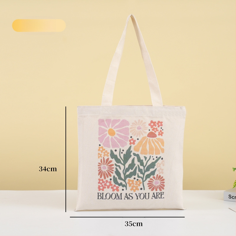 Τσάντα Tote από καμβά με ψηφιακή εκτύπωση και λογότυπο, καμβά 12oz, σε απόθεμα και προσαρμογή