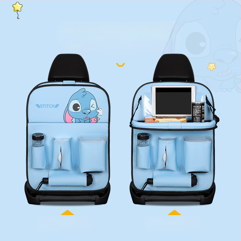 Organizator din piele pentru spatele scaunului, sac de depozitare de tip atârnat, impermeabil, compatibil universal, capacitate personalizabilă