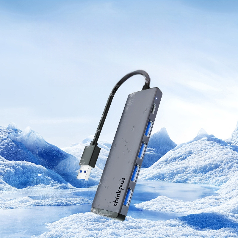 Lenovo USB-C τετραπλή θύρα USB 3.0 hub με εξωτερική παροχή ρεύματος, 5Gbps