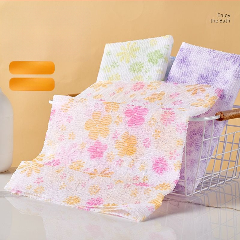 Скрабър за гръб в корейски стил, дълга лента, ексфолиращ с груба прежда за душ (за деца), Артикул 1002500412