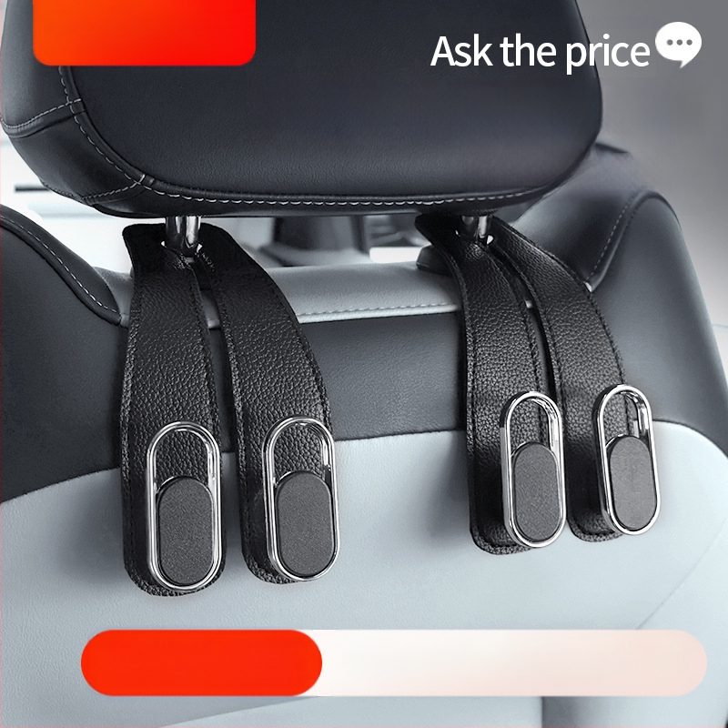 Закачалка за кола за задна седалка – скрита многофункционална закачалка за интериор и съхранение, PVC, стил лайт лукс