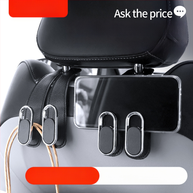 Закачалка за кола за задна седалка – скрита многофункционална закачалка за интериор и съхранение, PVC, стил лайт лукс