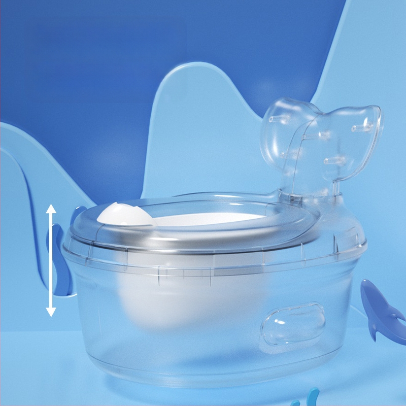 3-in-1 lapse tualett majapidamises koos treeningu istmega ja jalgade aluspinnaga, plastikust konstruktsioon, bränd Cute baby mobilization