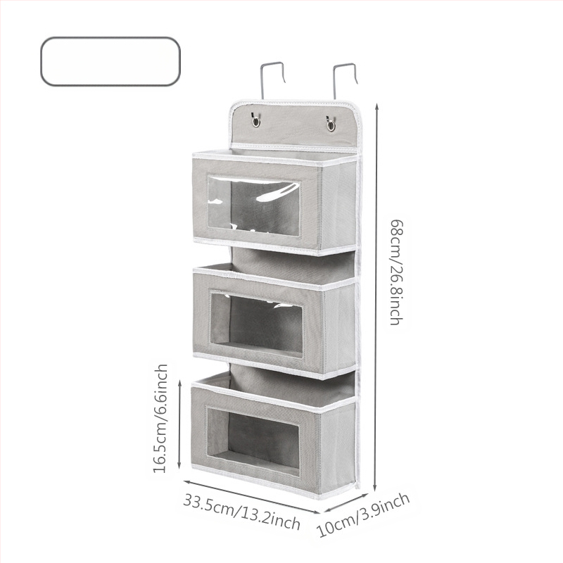 Κρεμαστή θήκη αποθήκευσης τοίχου, μη υφαντό ύφασμα, 3D στυλ, πολυλειτουργική