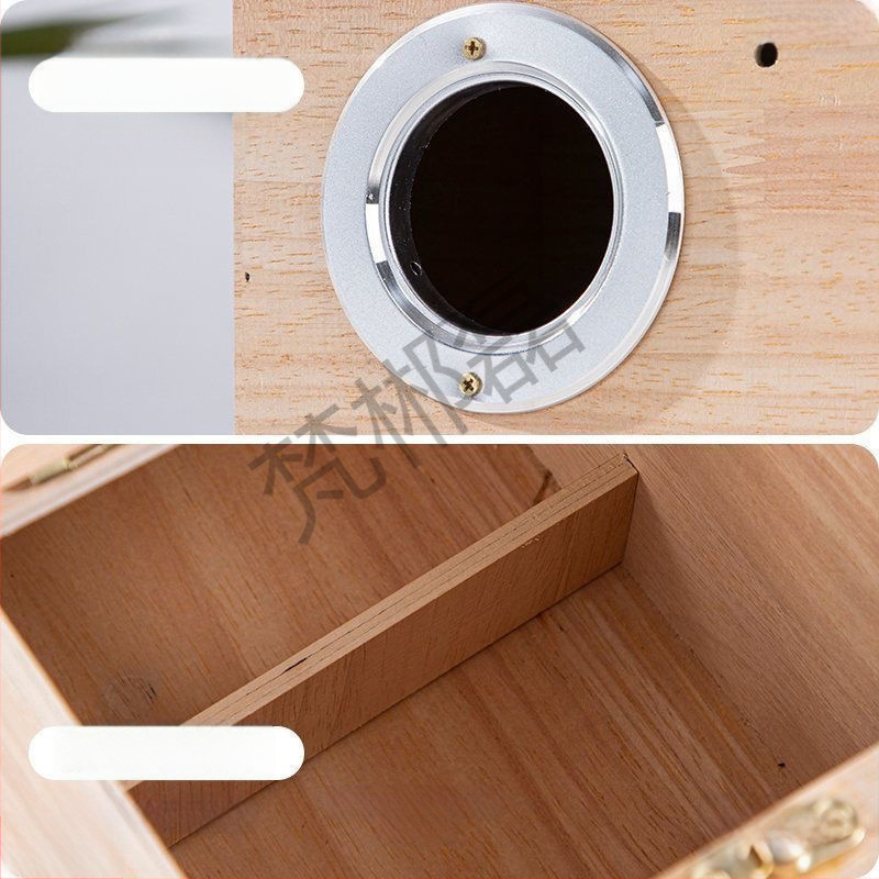 Cutie din lemn pentru reproducerea papagalilor cu cuib suspendat, model RR7hQhsi