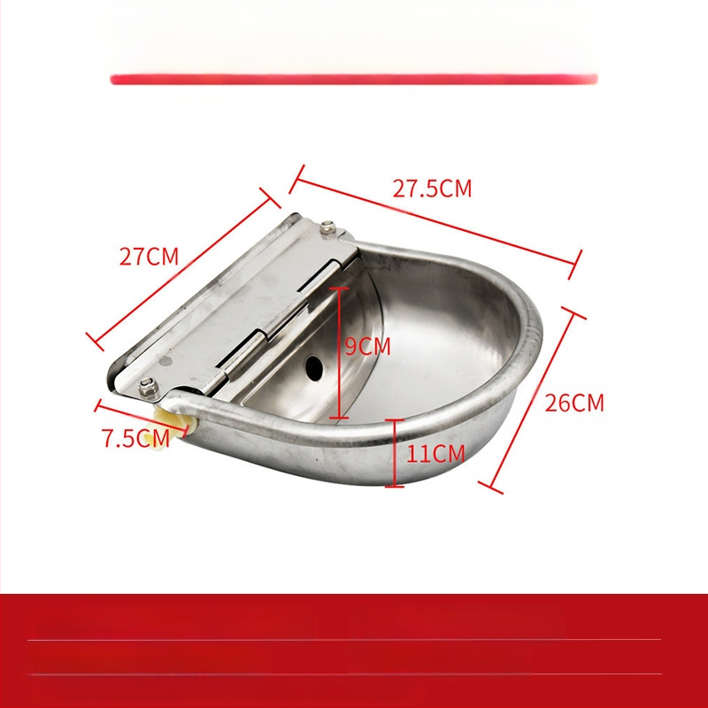 Неръждаем водопой за добитък с плаващ топчест механизъм, автоматичен водопой