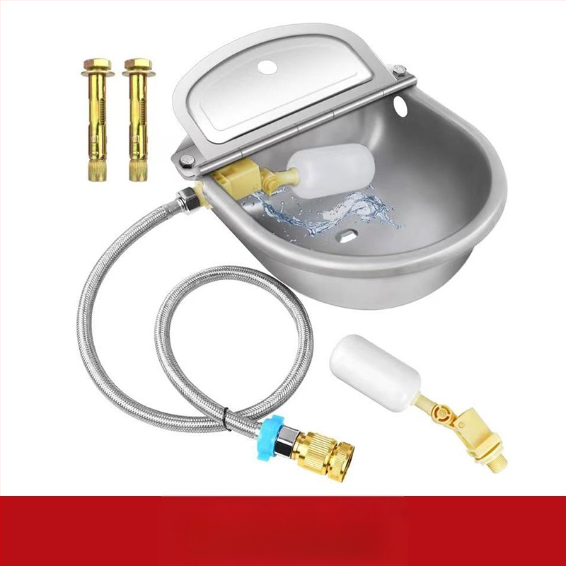 Неръждаем водопой за добитък с плаващ топчест механизъм, автоматичен водопой