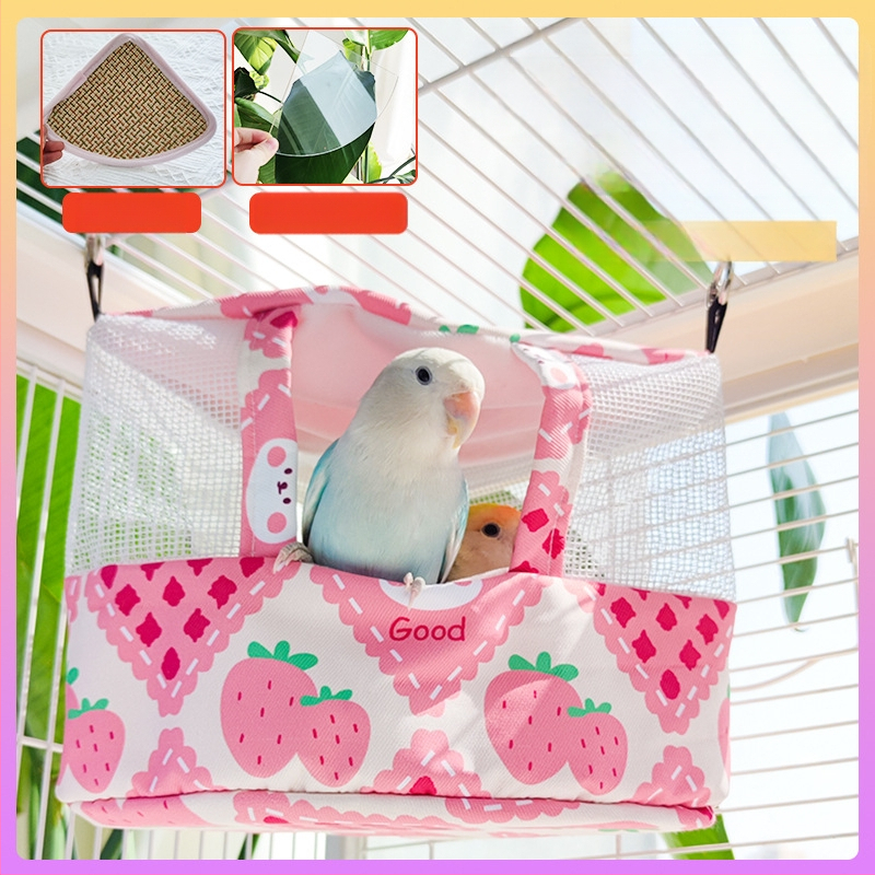 Φωλιά-κρεμάστρα παπαγάλου από ύφασμα, δροσερή καλοκαιρινή καταφύγιο; Υλικό: ύφασμα; Μάρκα: Άλλη; Κατάλληλο για Παπαγάλο