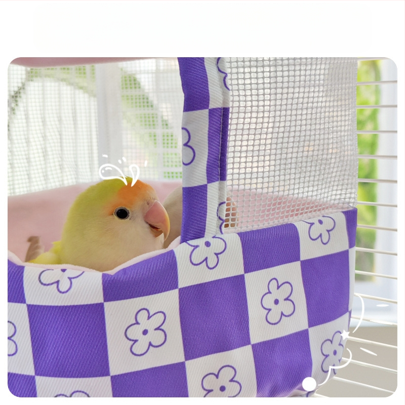 Φωλιά-κρεμάστρα παπαγάλου από ύφασμα, δροσερή καλοκαιρινή καταφύγιο; Υλικό: ύφασμα; Μάρκα: Άλλη; Κατάλληλο για Παπαγάλο