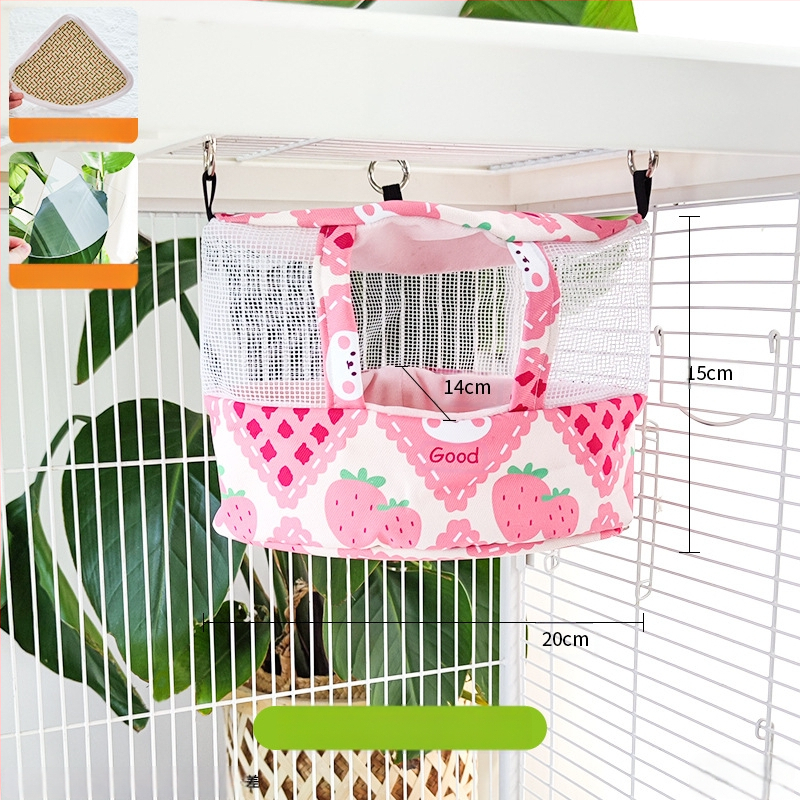 Φωλιά-κρεμάστρα παπαγάλου από ύφασμα, δροσερή καλοκαιρινή καταφύγιο; Υλικό: ύφασμα; Μάρκα: Άλλη; Κατάλληλο για Παπαγάλο