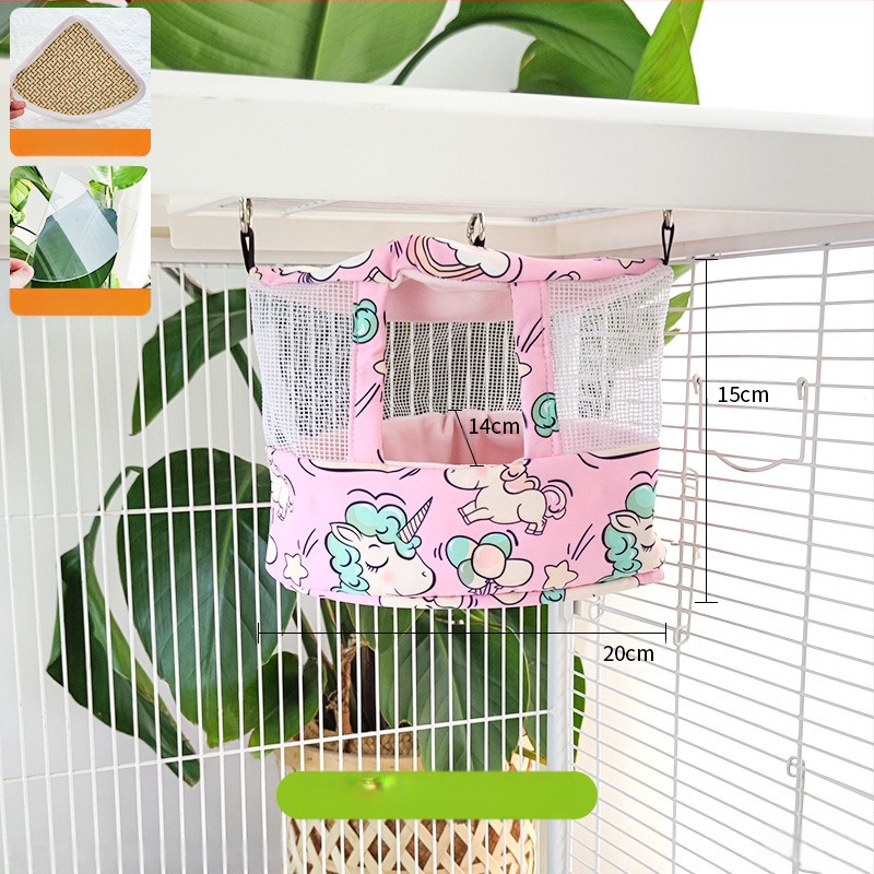 Φωλιά-κρεμάστρα παπαγάλου από ύφασμα, δροσερή καλοκαιρινή καταφύγιο; Υλικό: ύφασμα; Μάρκα: Άλλη; Κατάλληλο για Παπαγάλο