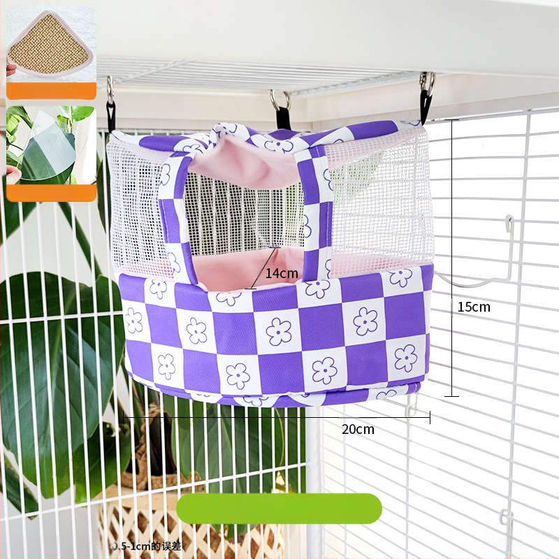 Φωλιά-κρεμάστρα παπαγάλου από ύφασμα, δροσερή καλοκαιρινή καταφύγιο; Υλικό: ύφασμα; Μάρκα: Άλλη; Κατάλληλο για Παπαγάλο