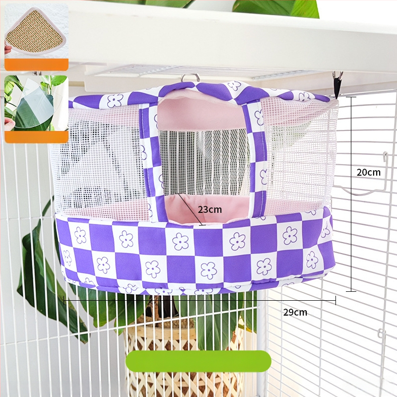 Φωλιά-κρεμάστρα παπαγάλου από ύφασμα, δροσερή καλοκαιρινή καταφύγιο; Υλικό: ύφασμα; Μάρκα: Άλλη; Κατάλληλο για Παπαγάλο