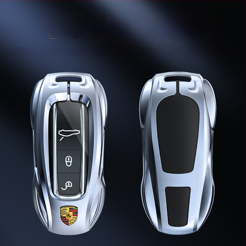 Θήκη κλειδιού Porsche – κράμα ψευδάργυρου, ανθεκτικό σε γρατζουνιές και στη σκουριά, ενσωματωμένο σιλικόνη και TPU, επαγγελματικό στυλ