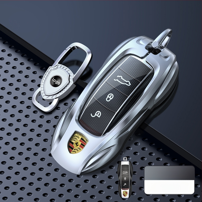Θήκη κλειδιού Porsche – κράμα ψευδάργυρου, ανθεκτικό σε γρατζουνιές και στη σκουριά, ενσωματωμένο σιλικόνη και TPU, επαγγελματικό στυλ