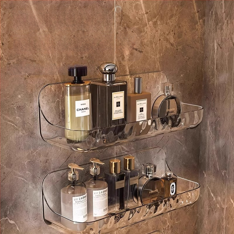 Defu 5538 Műanyag falra szerelhető fürdőszobai tároló, 1 réteg, japán stílus