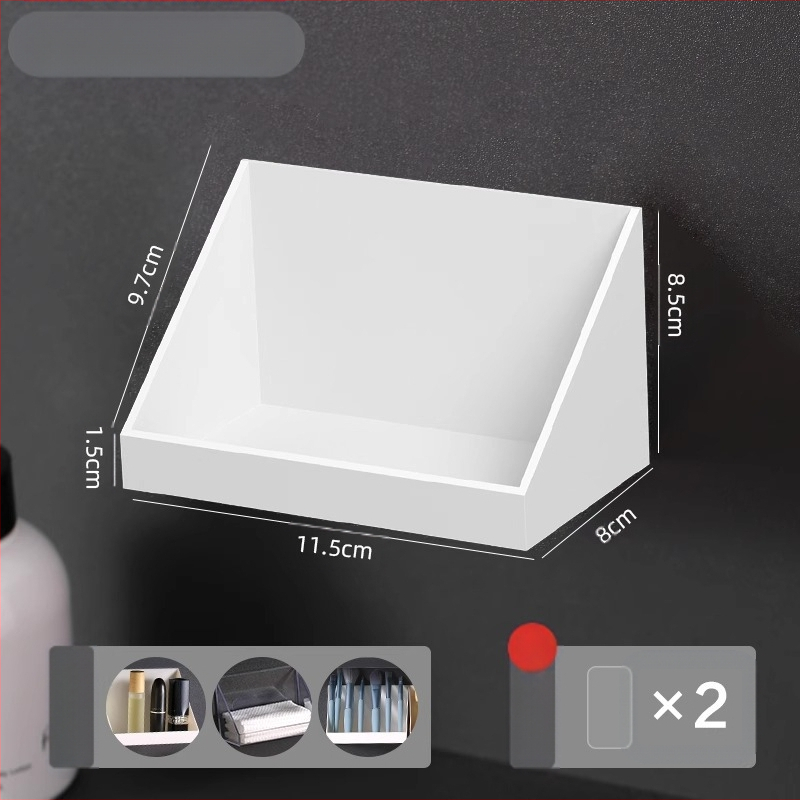 Defu 5538 Műanyag falra szerelhető fürdőszobai tároló, 1 réteg, japán stílus