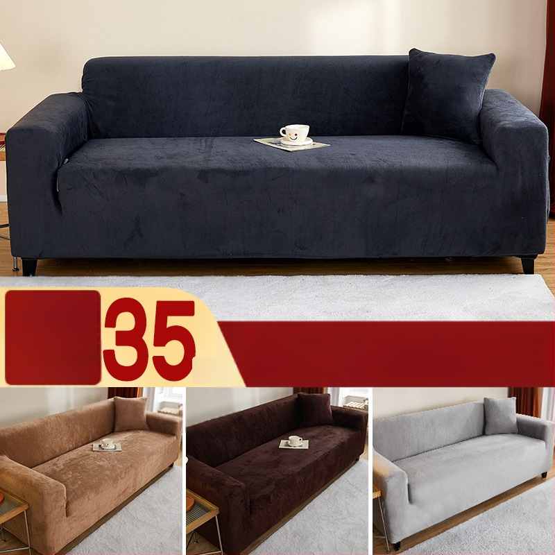 Βελούδινο κάλυμμα καναπέ για τρίθεσιο καναπέ, μινιμαλιστικό στυλ