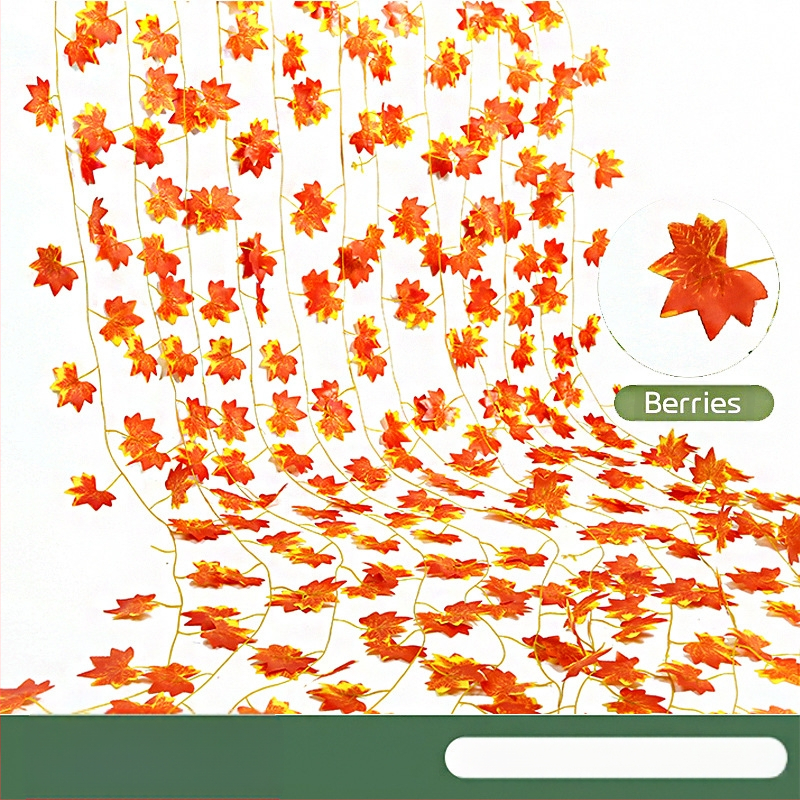 Zongwang Simulētais rotangs – rudens dekors, dekoratīvs rotangs ar zīda ziediem, sērija Simulated rattan, pielāgošana pieejama