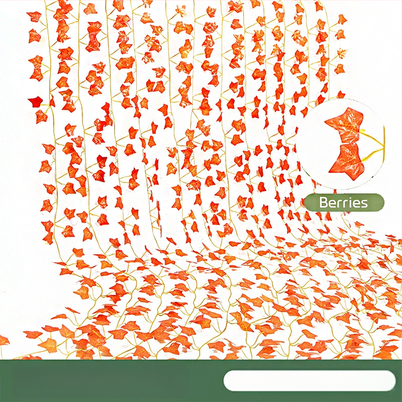 Zongwang Simulētais rotangs – rudens dekors, dekoratīvs rotangs ar zīda ziediem, sērija Simulated rattan, pielāgošana pieejama