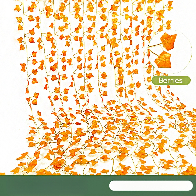 Zongwang Simulētais rotangs – rudens dekors, dekoratīvs rotangs ar zīda ziediem, sērija Simulated rattan, pielāgošana pieejama