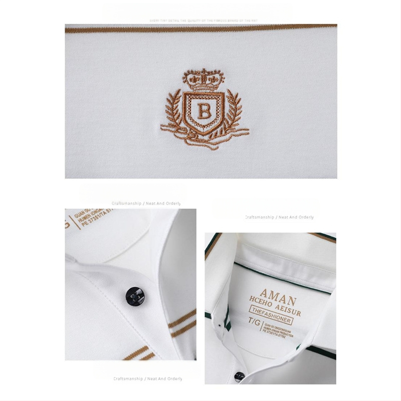 Поло риза, дълъг ръкав, свободна кройка, памучно-смесена материя, дишаща и влагоотвеждаща, пролетно-есенен сезон