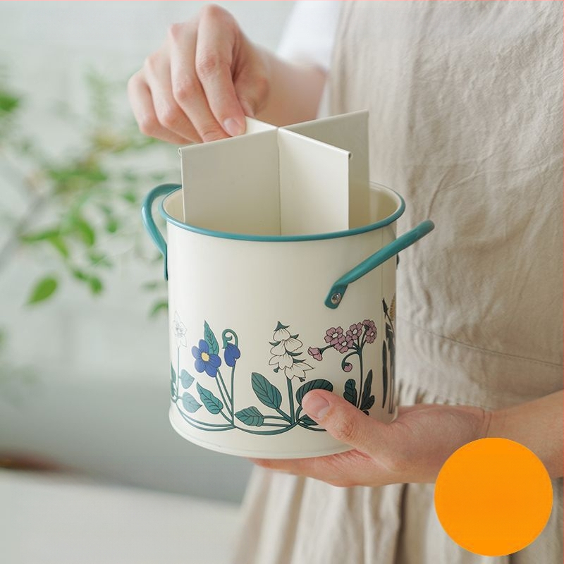 Keraminis lazdelė laikiklis maistui, šiuolaikiškas minimalistinis stilius, gėlių raštas, vandens poliravimo apdaila, išleistas 2023