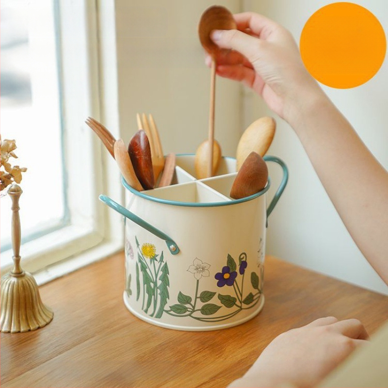 Keraminis lazdelė laikiklis maistui, šiuolaikiškas minimalistinis stilius, gėlių raštas, vandens poliravimo apdaila, išleistas 2023