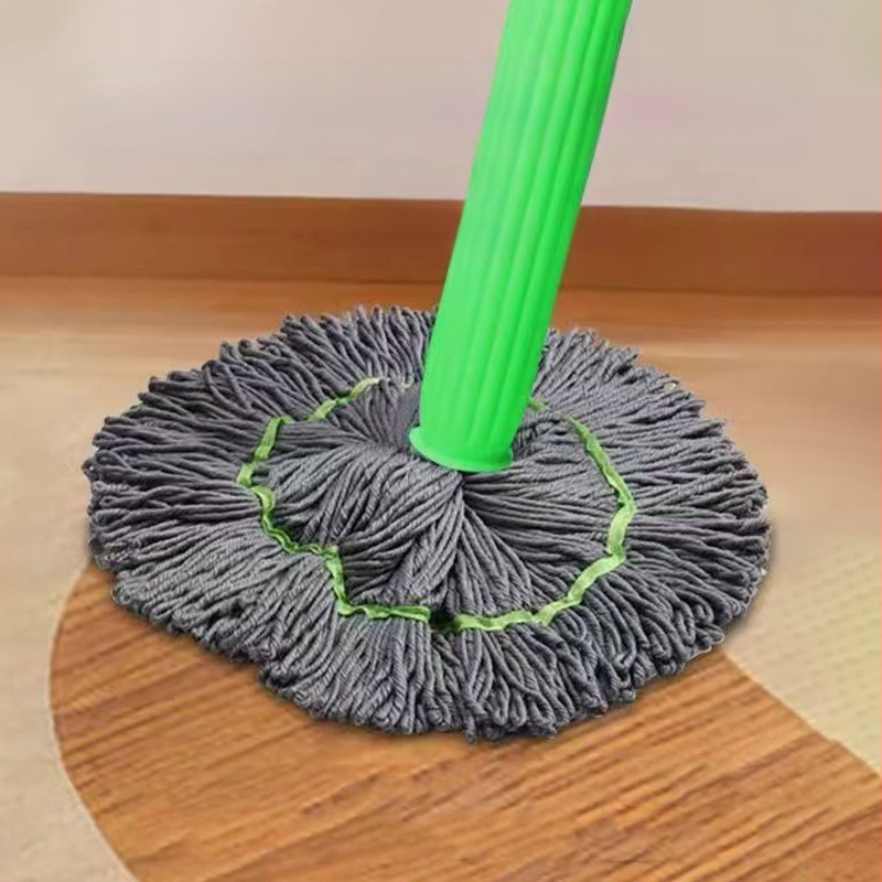 Моп с въртяща се глава, микрофибърна глава, самостоятелно изцеждане без участие, 1,3 м телескопична дръжка от неръждаема стомана, капацитет над 10 кг