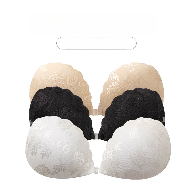 Νάιλον δαντελένια αυτοκόλλητα για το στήθος, Push-Up, τετράφυλλο σχήμα, λεπτά και διαπνέοντα, αόρατα