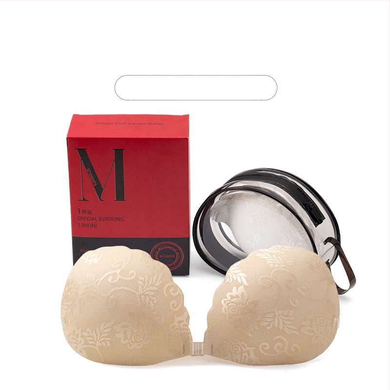 Νάιλον δαντελένια αυτοκόλλητα για το στήθος, Push-Up, τετράφυλλο σχήμα, λεπτά και διαπνέοντα, αόρατα