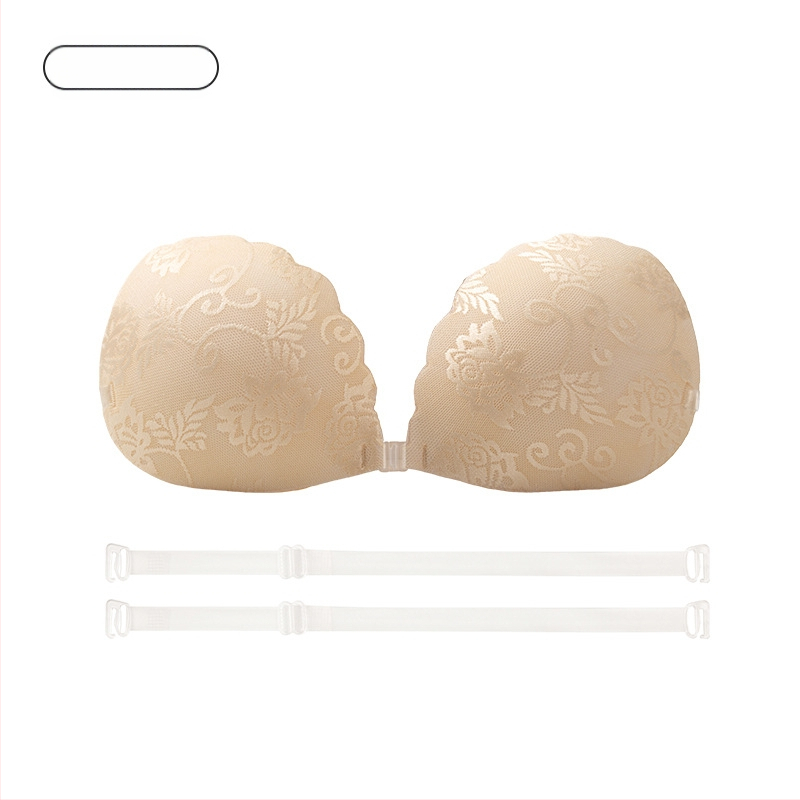 Νάιλον δαντελένια αυτοκόλλητα για το στήθος, Push-Up, τετράφυλλο σχήμα, λεπτά και διαπνέοντα, αόρατα